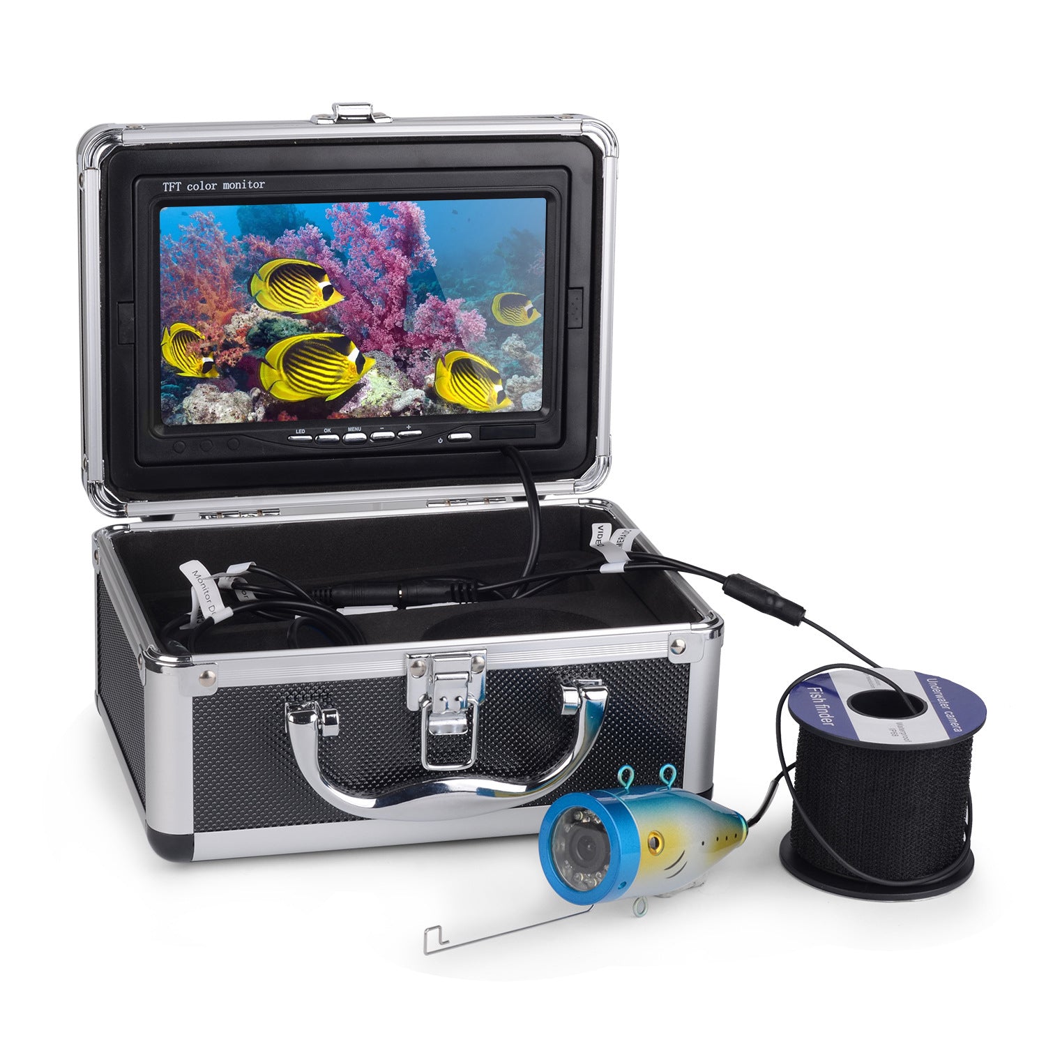 SY7100 7-inch LCD Underwater Fishing Camera Fish Finder Video Camera, US Plug SY7100 7-inch LCD Underwater Fishing Camera Fish Finder Video Camera, US Plug
